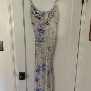 Wilfred Midi White Print Babydoll Women's Dress - Size 4